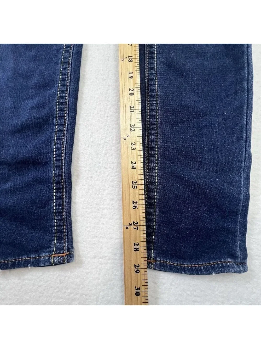Rock Revival Women Jessica Skinny Jeans Rhinestones Logo Size 28 x 30